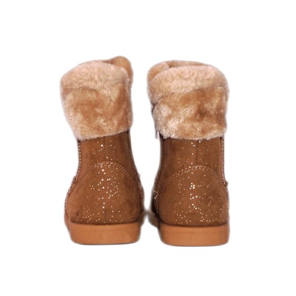 Roebuck & Co. Toddlers Size: 9 Faux Suede Ankle Winter Boots Booties Zip Up NEW - Picture 5 of 6